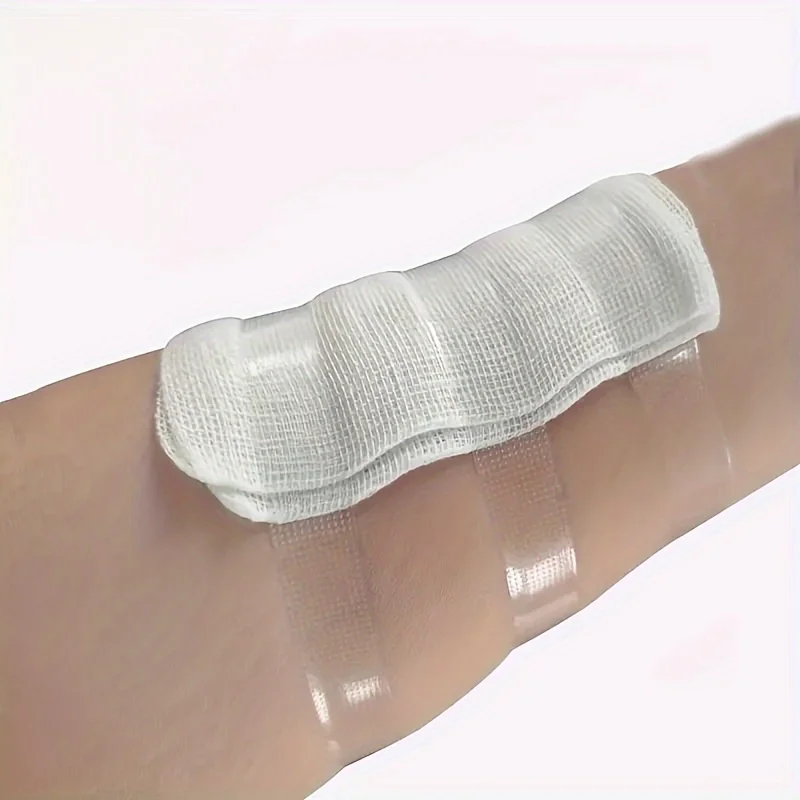 4.5/9M roll Breathable Grid Transparent Tape Curved Healing Patches Wound Strips Medical PE Dressing Adhesive Plasters Bandages wound bandage medical wound dressing medical adhesive tape