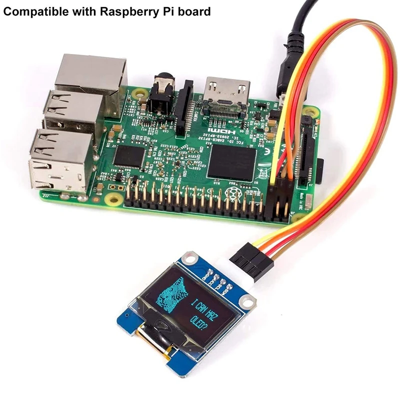 I2C OLED 디스플레이 IIC 직렬 LCD LED 모듈, 아두이노용 SSD1306 128 64, 40 개 듀폰 와이어 포함, 0.96 인치