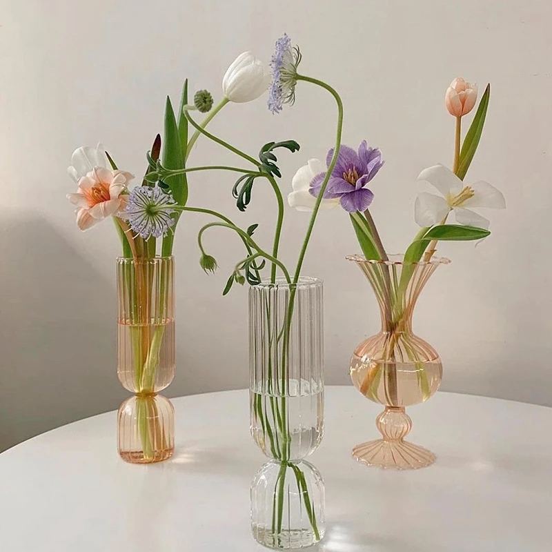 Multi Color Plating Glass Vase Jarrones Decorativos Moderno Glass Terrarium  Flower Vases Weddings Floreros De Mesa Home Decor - Vases - AliExpress