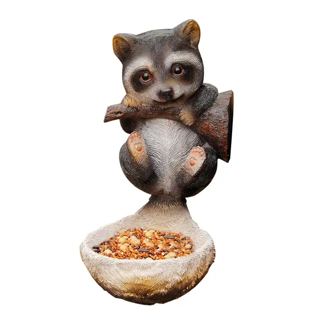 Madáretető Kerti Dekoráció Coon Fa Ölelési Szobrok - Image 3