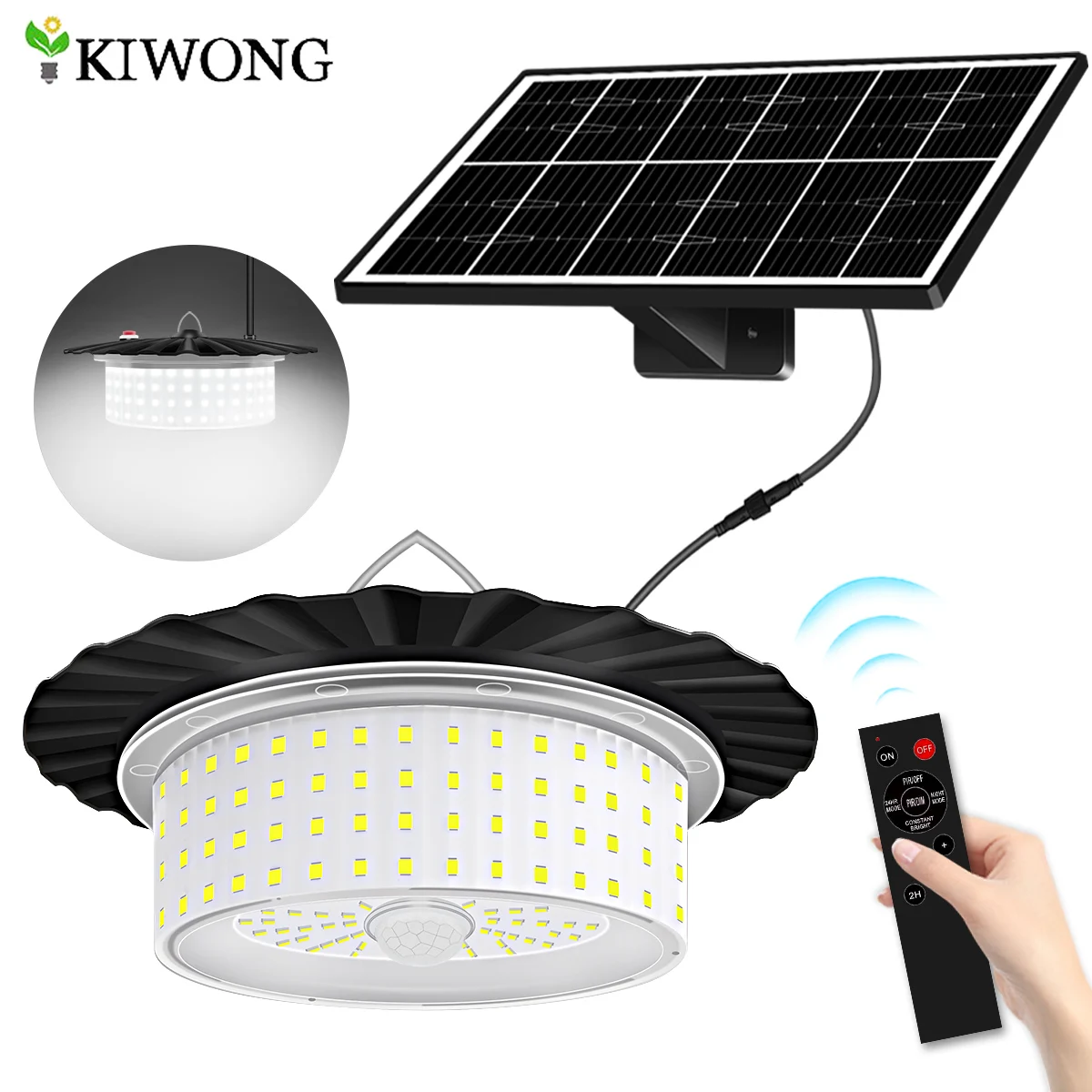 Lampe solaire portable à LED avec 6 modes 2388