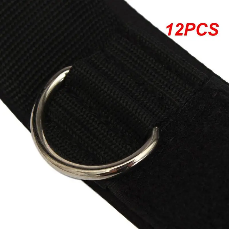 

12PCS Ankle Strap D-ring Multi Cable Attachment Thigh Leg Pulley Gym Weight Lifting