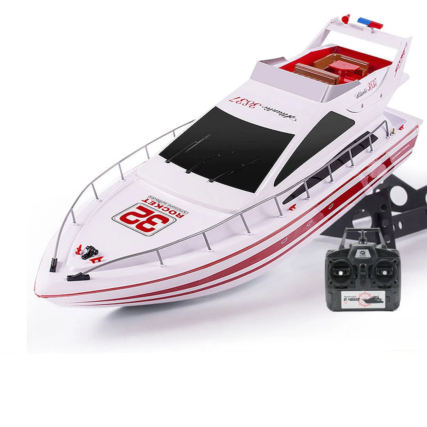 Toys Heng Long 2.4G RC High-Speed Racing Boat Wireless Control Luxury Yacht Ship Motor ESC Painted Finished Model Boys Gifts 3