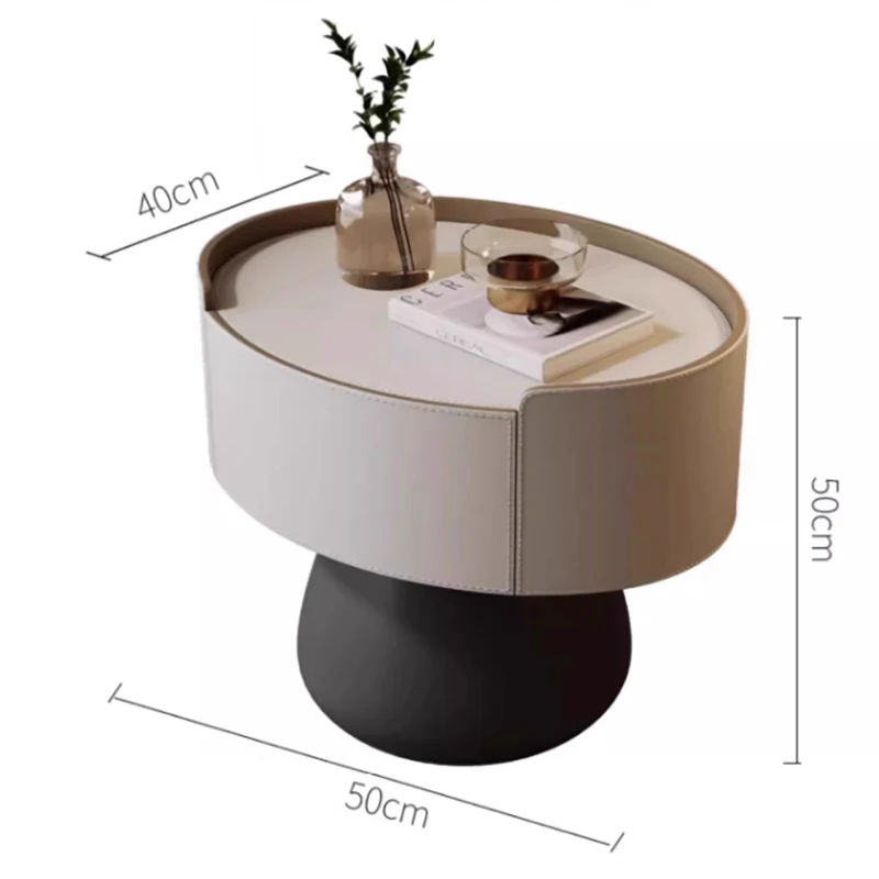 Cream Style Nightstand Trendy Modern Elegant Cute Night Table Storage Luxury Mesas De Noches Dormitorio Bedroom Furniture