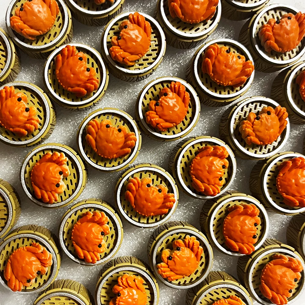 Esc-customized Steamed Cage Crab Keycap Teclado Mecânico Handwork Chaves Design de Sucção Magnética - Imagem 6