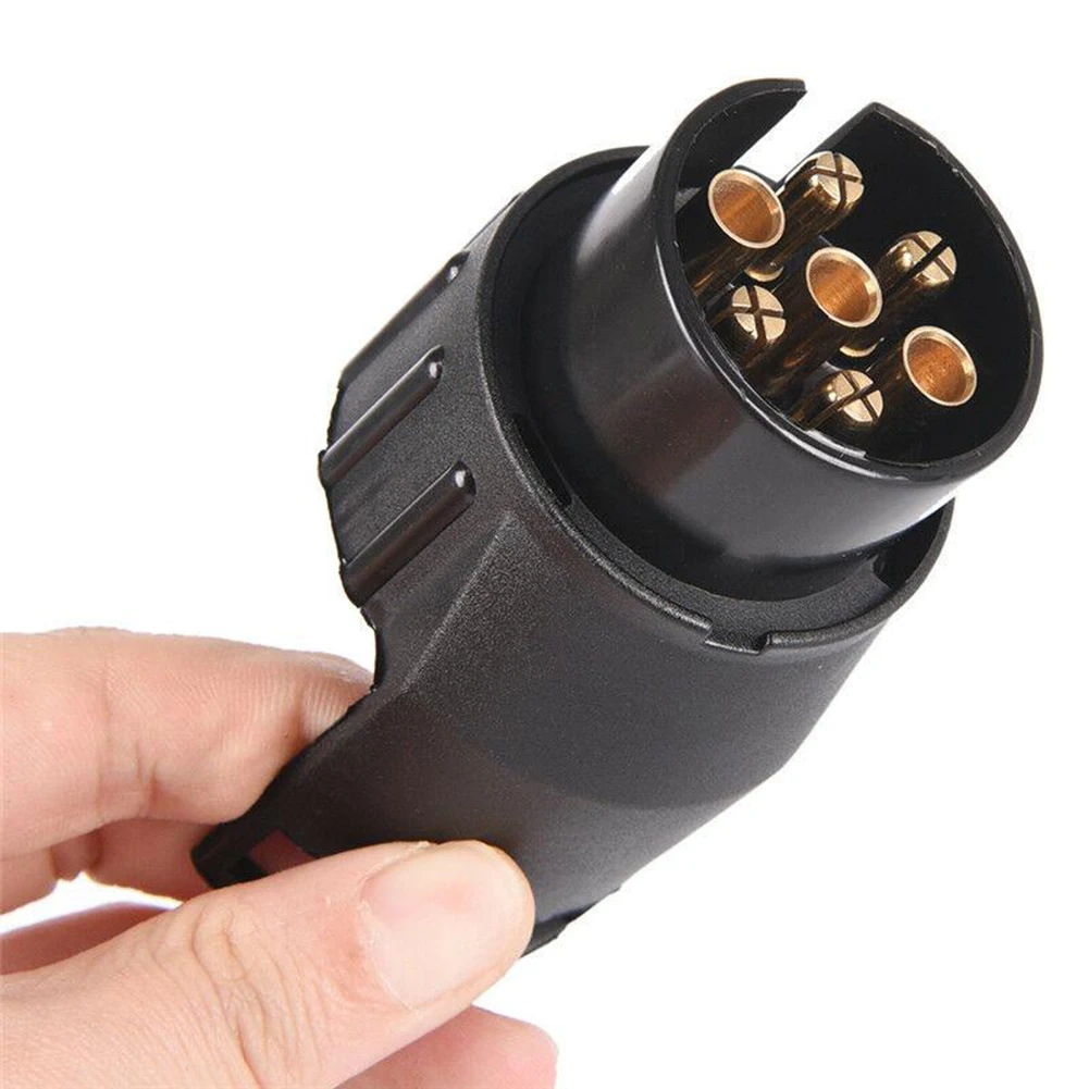 

Towing Socket Portable 82*52*48mm Lightweight Plug 12V DC RV 1pcs Towbar 7Pin To 13Pin Trailer Waterproof Black