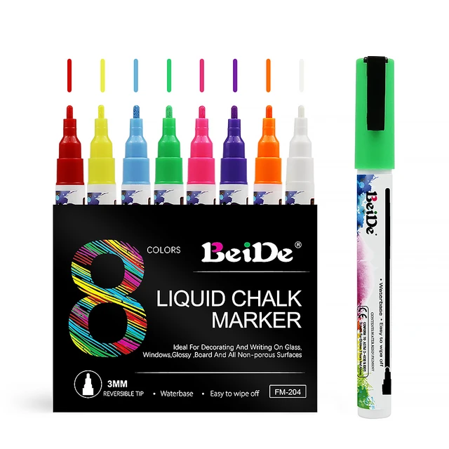 50Pcs Liquid Chalk Pen Marker For Glass Windows Chalkboard