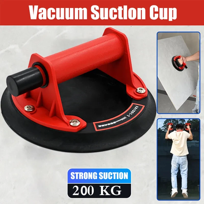 Hot sell 8 Inch 200 kg Vacuum Suction Cups PowerfulHeavy-Duty Hand Pump Sucker Lifted Magnets Handling Tools Suction Cups