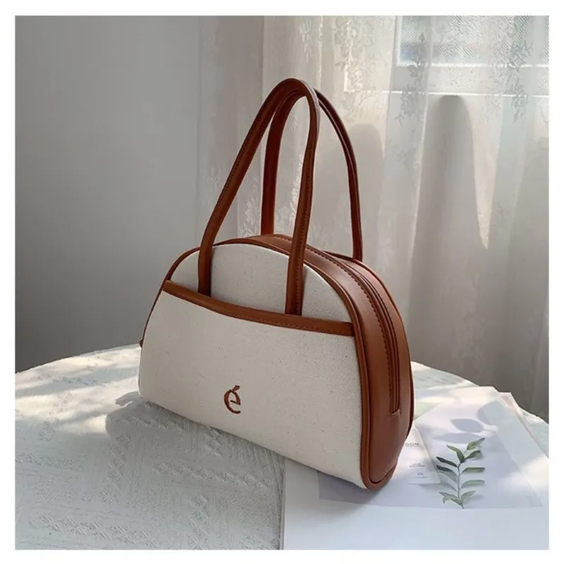 JIAERDI Retro White Y2k Hand Bag Purse Women 2025 Handle Casual Half Moon Bowling Bag Female Vintage Harajuku Handbag Aesthetic