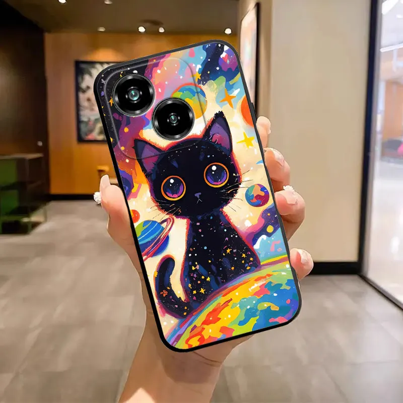 Fashion Soft Silicone Shockproof Butterfly Marble Black TPU Phone Case