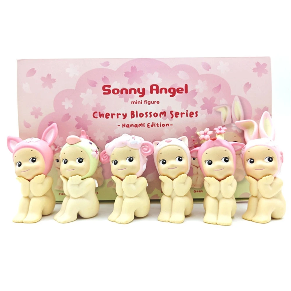 Sonny Angel Cherry Blossom Series Sitting Mini Figure Anime Action