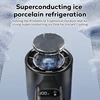 refrigeration Handheld Turbo Fan Mini Portable Hand Fan, USB Rechargeable Personal Fan,  Small Pocket Fan with 100 Speed 6