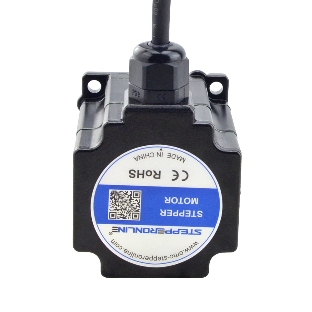 STEPPERONLINE Nema 23 CNC 밀링 머신용 스텝퍼 모터, IP67 방수, 1.2Nm, 4.0A, 57cm, 8mm 샤프트, Nema23 스텝 모터