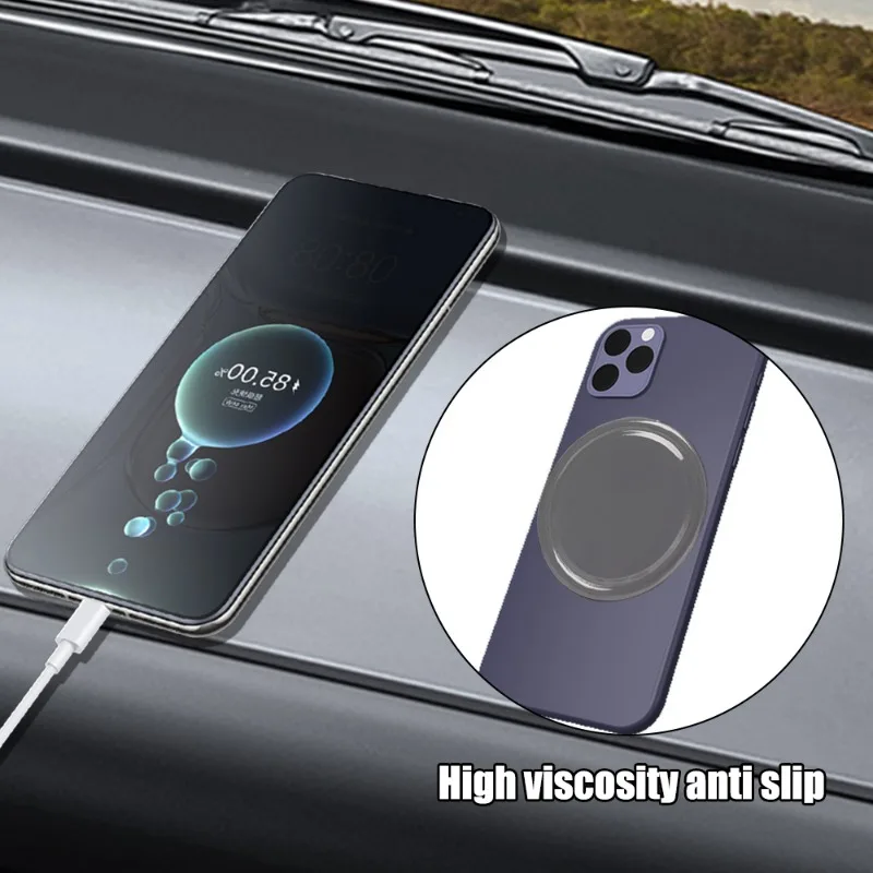 Car Dashboard Mat Anti-slip Mat Car Ornaments Center Console Dashboard Cell Phone Silicone Fixed Adhesive High Temperature Resistant
