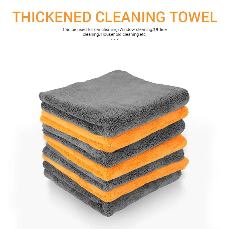 600GSM Microfiber Towel Car Washing Cloth 40x40cm Scratch-Free Drying Cloth for Car Detailing Cleaning Rag
