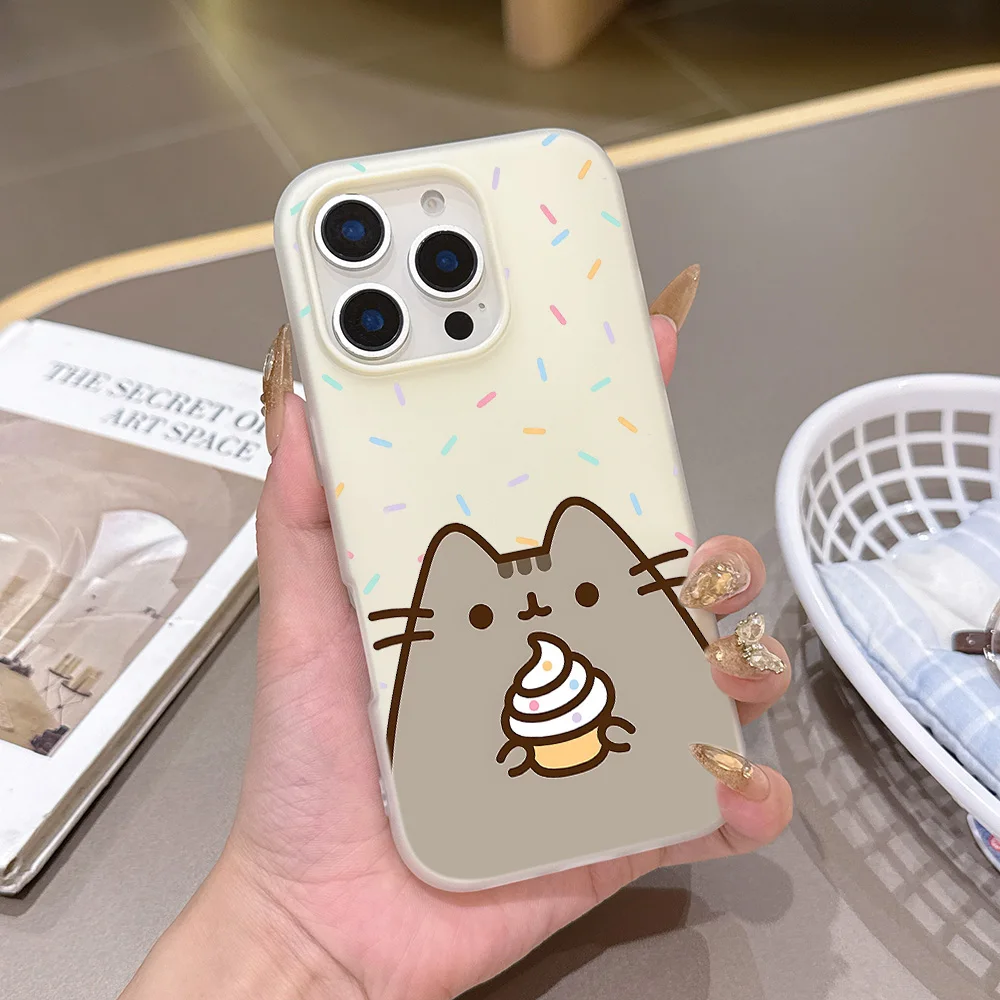Cute Cat P-Pusheens Matte Candy Dual Phone Case