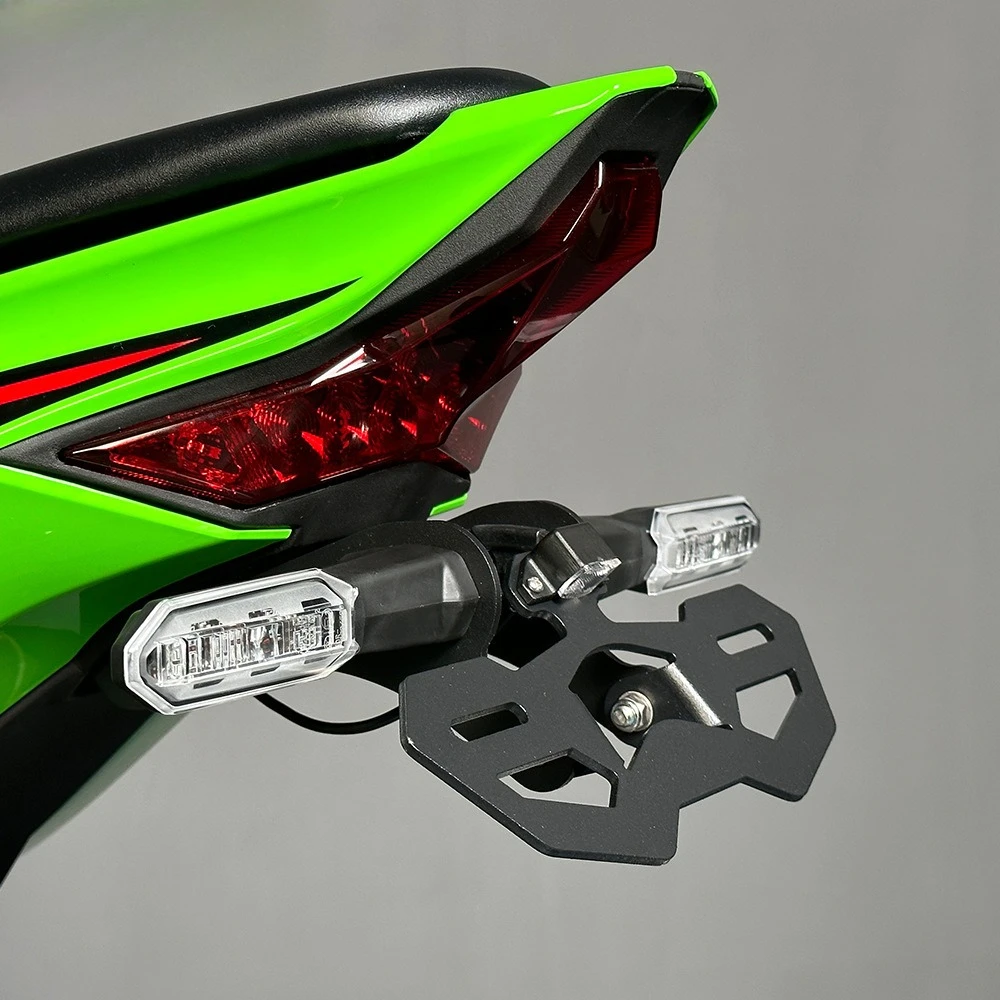가와사키 닌자 ZX-4RR ZX4R 2023-2026 ZX-25RR 2020 오토바이 LED 테일 브래킷 라이트 펜더 제거기 번호판 홀더