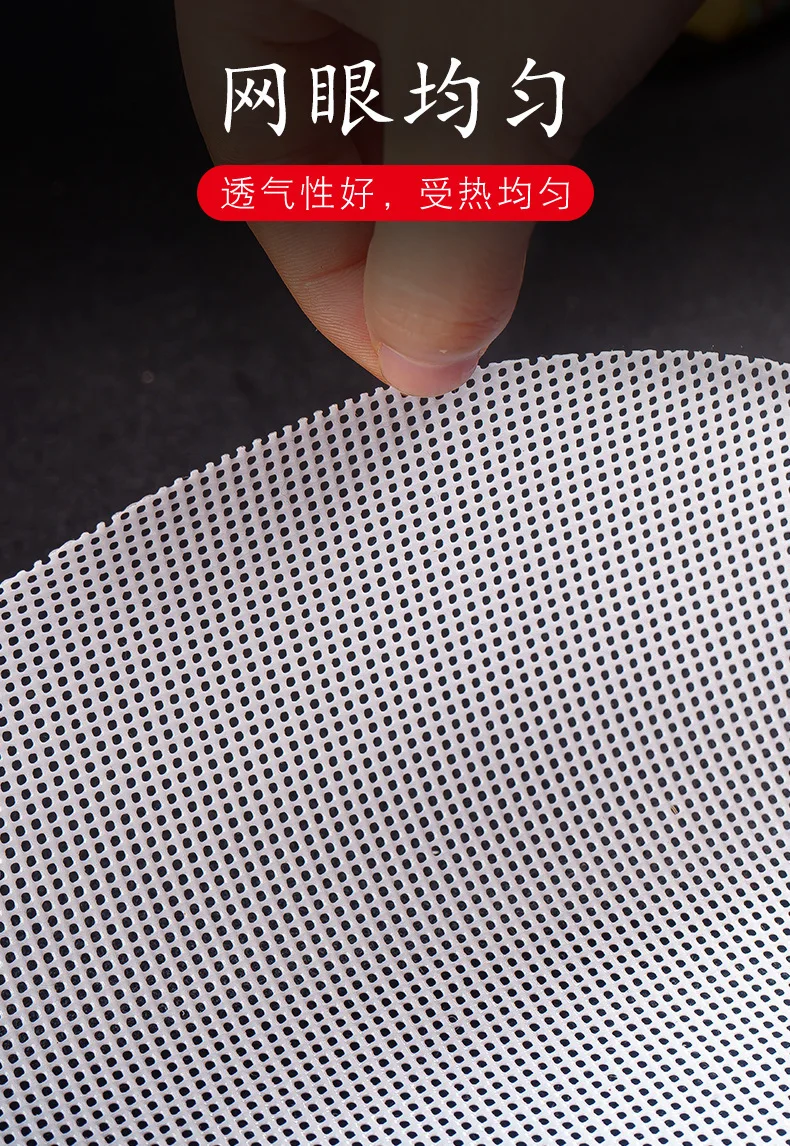 Description Picture 5 of itemNon-Stick White Silicone silicone bamboo steamer baking mat Dim Sum Restaurant Kitchen Under Steamers Mat Cooking reusable Tools