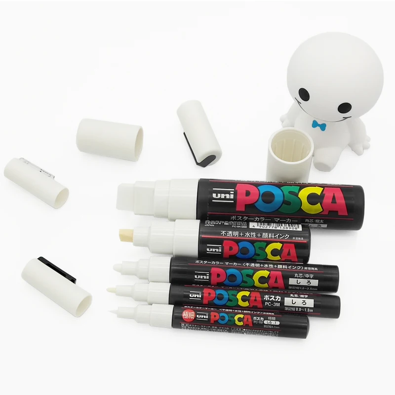 Uni Plumones Acrylic Paint Colore Markers Posca 예술용품 Rotuladores PC-1M  PC-3M PC-5M PC-17K PC-8K Rock Painting Marking Art Pens - AliExpress
