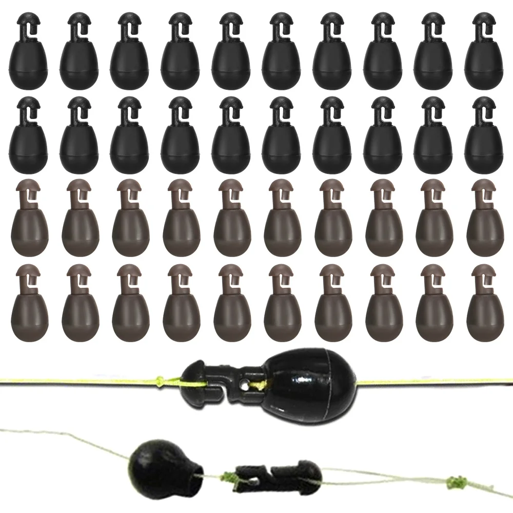 

20pcs Quick Change Beads Terminal Micro Carp Tackle Anti Tangle Fishing Accessories Feeder Tool Connect with Fishing Hook