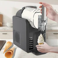 Machine à smoothies automatique 2-en-1 pour la maison, 2L, machine à crème glacée molle et à smoothies, 220V, machine à milkshake et à boissons glacées 1