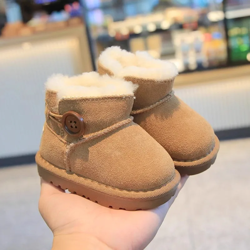0-4 Years Baby Winter Snow Boots Autumn Toddler Boys Girls Warm Fur Ankle Boots