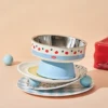 New Cat Bowls Pet Stainless Steel Bowls Cat High Foot Neck Protection Bowls Dog Large Capacity Feeding Device Dog Bowls Pet Bowl