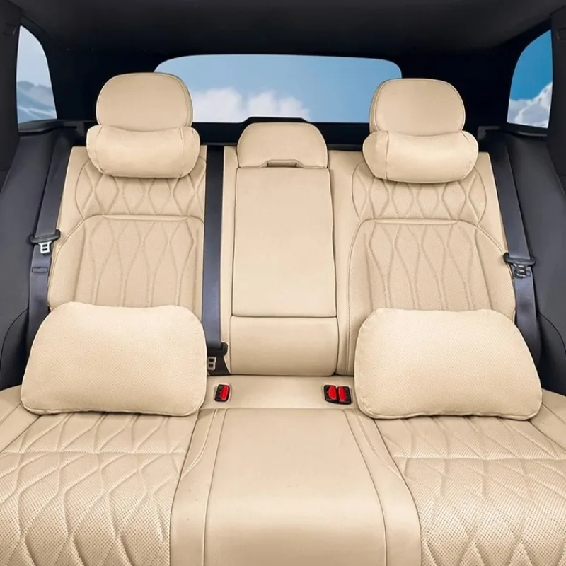 Car Headrest Neck Support Pillow Plush Breathable Soft Memory Foam Neck Pillow For GEELY Monjaro KX11 Xingyue L 2024 2025 detail image 8