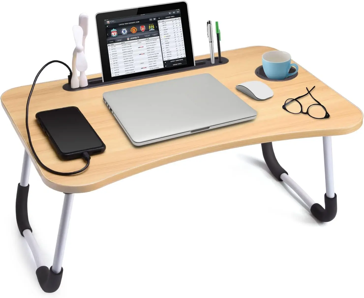 Wooden Foldable Laptop Stand, Portable Lap Desk, Laptop Bed Tray, Breakfast  Serving Tray, Multifunctional Stand, Work From Home Gift for Him 