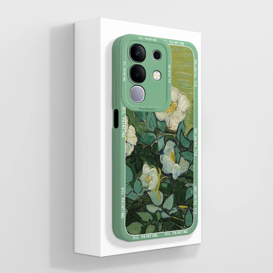 Elegant Floral Soft Silicone Back Cover - Premium Protection Case with Pretty Flower Pattern