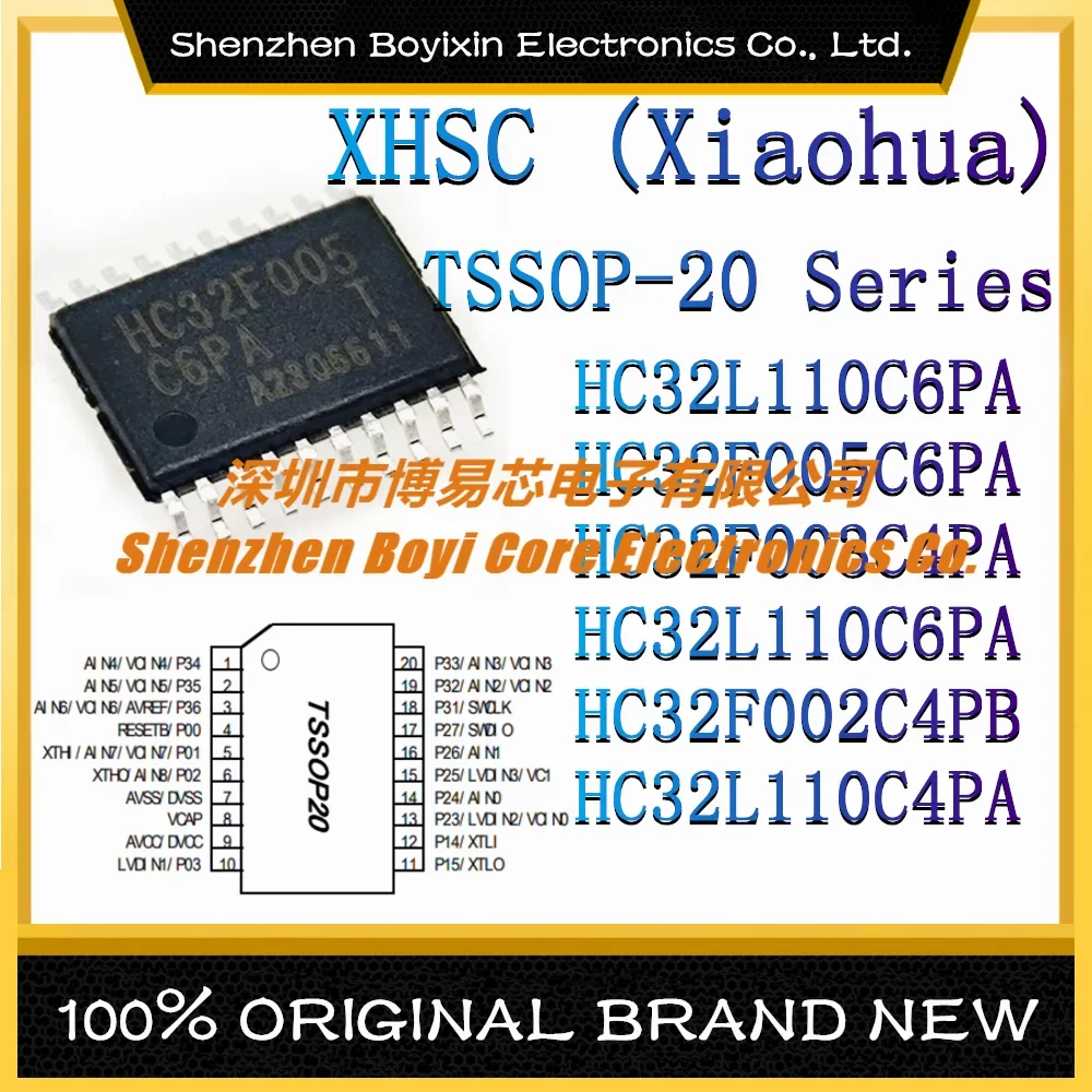 HC32L110C6PA HC32F005C6PA HC32F003C4PA HC32L110C6PA HC32F002C4PB HC32L110C4PA Package: TSSOP-20 (MCU/MPU/SOC) IC Chip