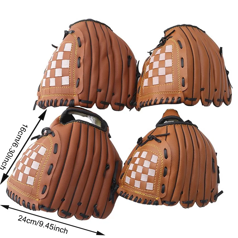 Outdoor Sport Baseball Glove PU Leather Batting Gloves Softball Practice Equipment Baseball Training Competition Glove