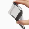 50pcs Clear Window Matte Black Plastic Zip Lock Package Bags Snack Candy Food Storage Smell Proof Aluminum Foil Flat Pouches Bag 5