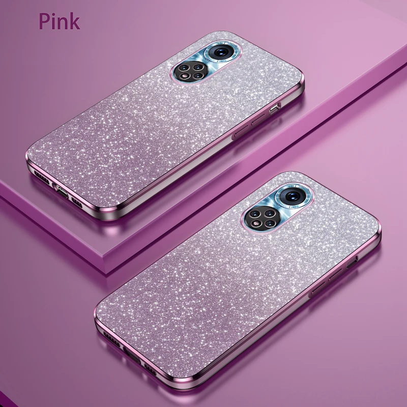 Luxury Electroplated Glitter Transparent Star Phone Case with Soft TPU Bumper