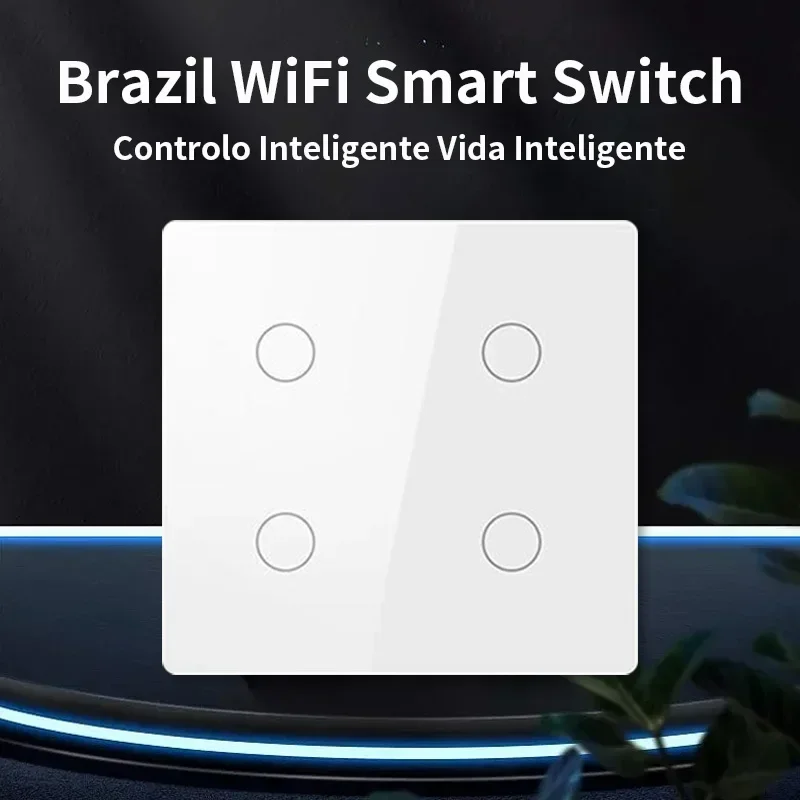 Description Picture 3 of itemTNCE Brazil Tuya WiFi Switch 4/6 Gang,RF433 Light Control Touch Sensor Glass Panel Switch,Smart Life APP Alexa Google Home Voice