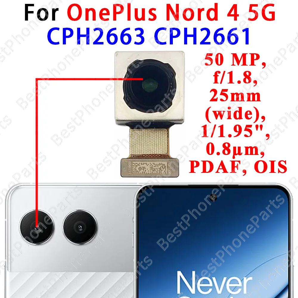 High-Resolution Front and Rear Camera Module with Flex Cable Replacement Spare Parts