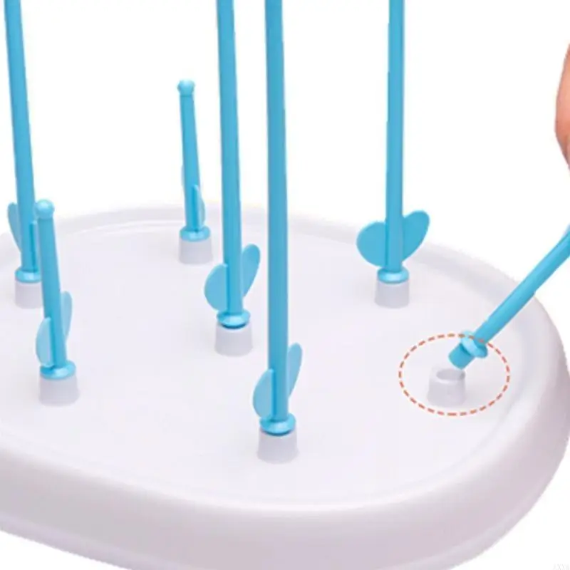 AXYA Baby Bottle Drying Rack Newborn Feeding Bottle Cleaning Dryer Drainer Storage Nipple Shelf Pacifier Milk Feeding Cup Holder