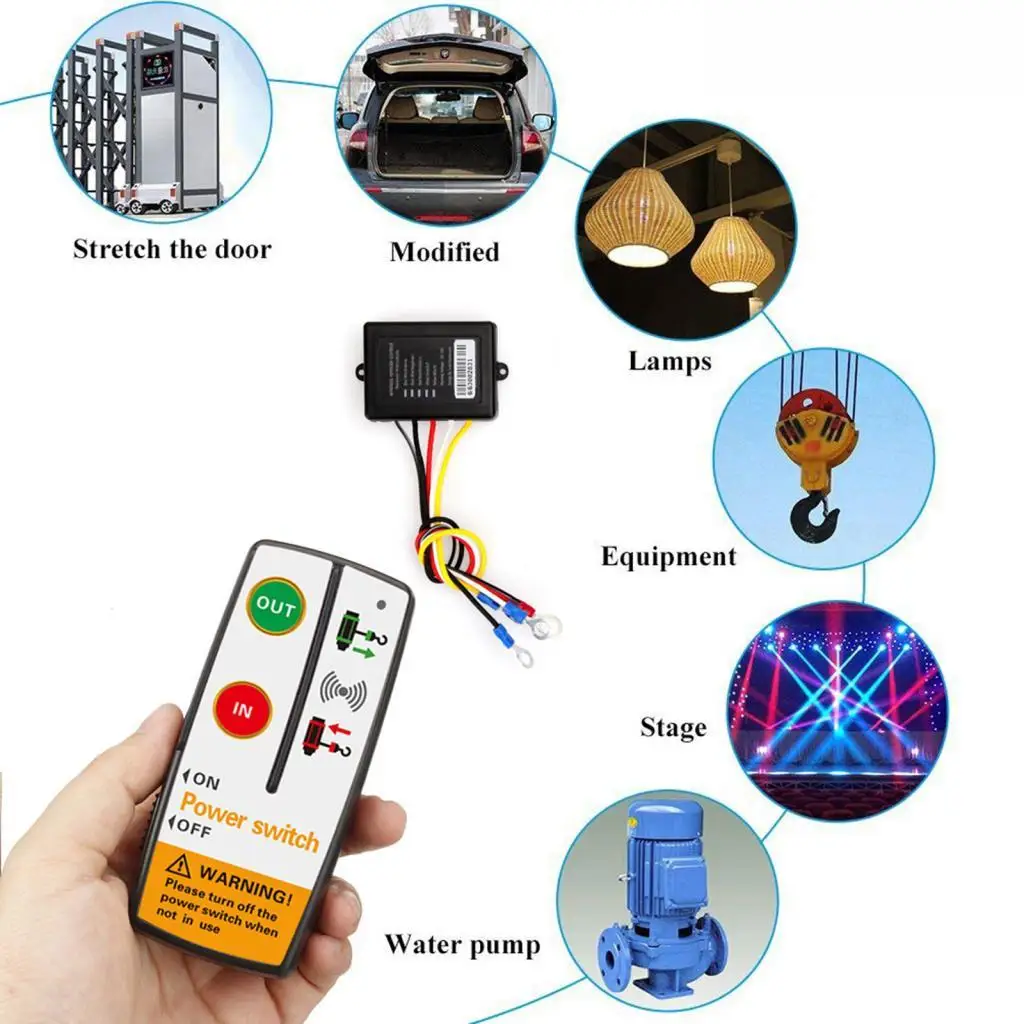 

dolity 12V 50ft Wireless Remote for Truck Jeep ATV Winch KLS-205/2