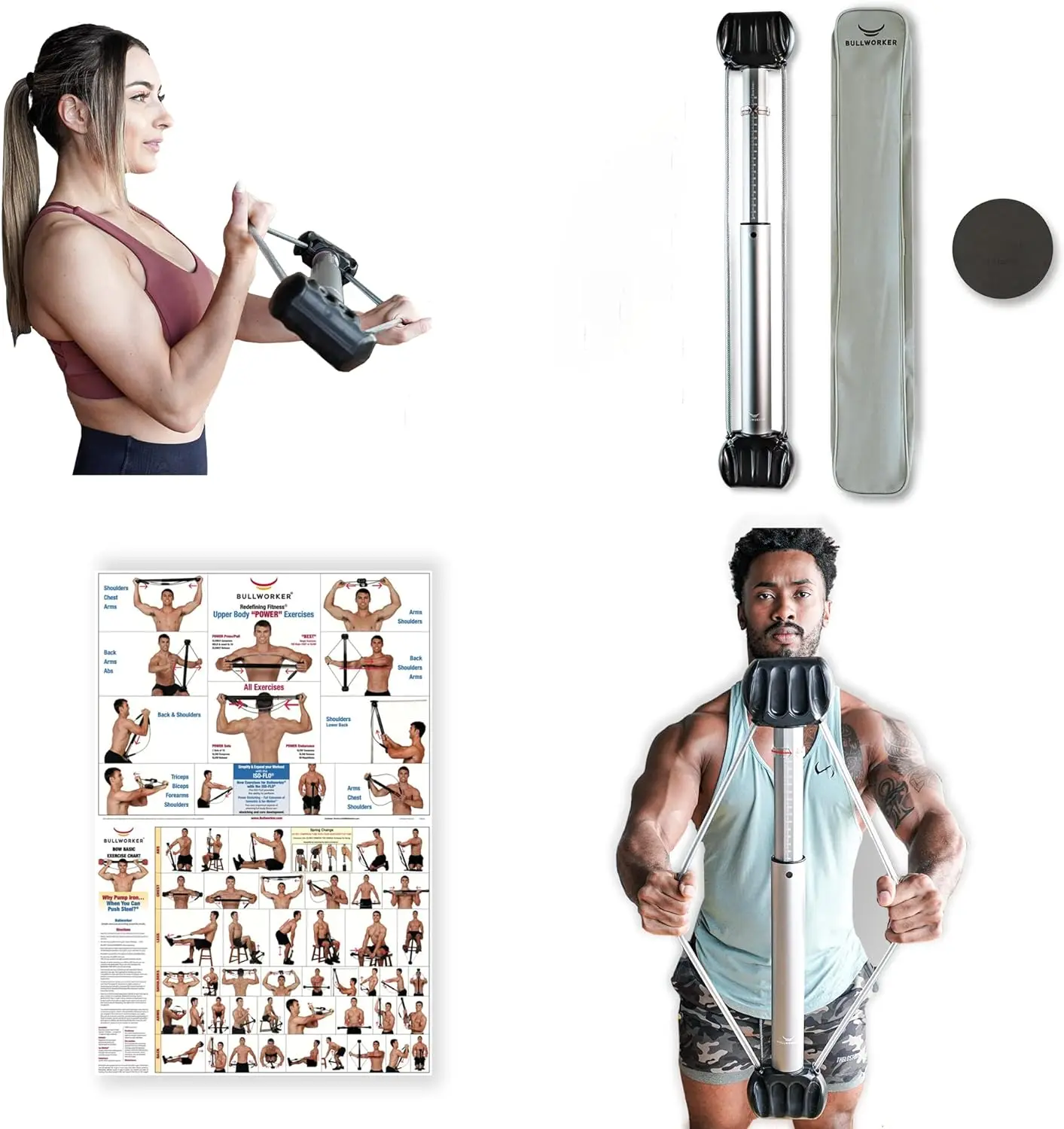 

Bow 28" | Isometric Strength Training Equipment for Total Body Fitness lb plates Weight plate Weight lifting Pesas para gym We