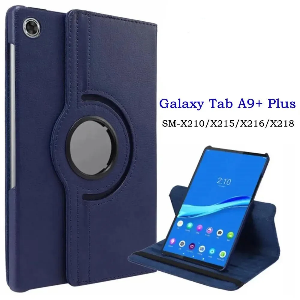 Hoesje Voor Samsung Galaxy Tab A9 Plus 11 ”Tablet Cover Voor Samsung Tab A9 SM-X210/X215/X216/X218 360 Graden Roterende Lederen Hoes