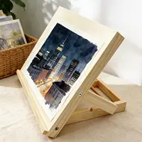 Desktop Easel Wooden Adjustable Angle Foldable Board Foldable Painting Easel Tabletop for Adults Beginners Teens Artists 4