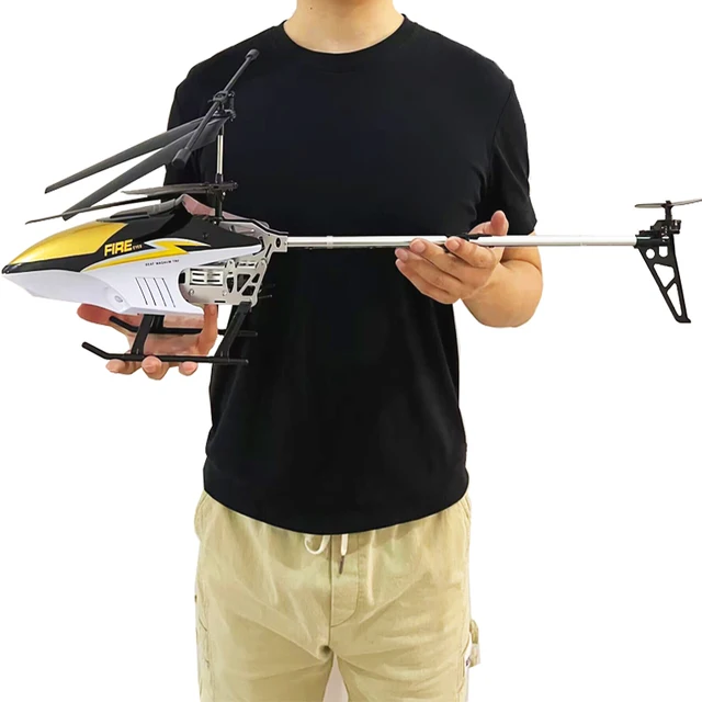 Grand hélicoptère RC avec télécommande pour enfants, avion extra durable, modèle de importateur, avion extérieur, jouet, 3,5 CH, 80cm 2