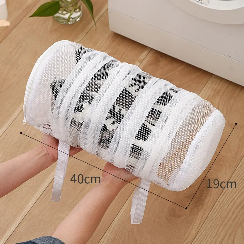 Mesh Laundry bag Washing Machine Shoes Bag Travel Storage bags Portable Anti-deformation Protective Clothes organizer 6