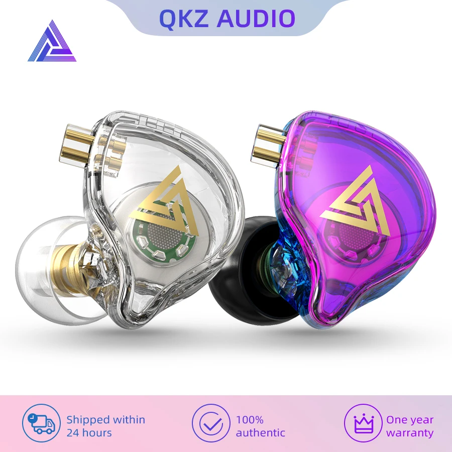Original QKZ AK6 PLUS Earphone HiFi Music Detachable Wired