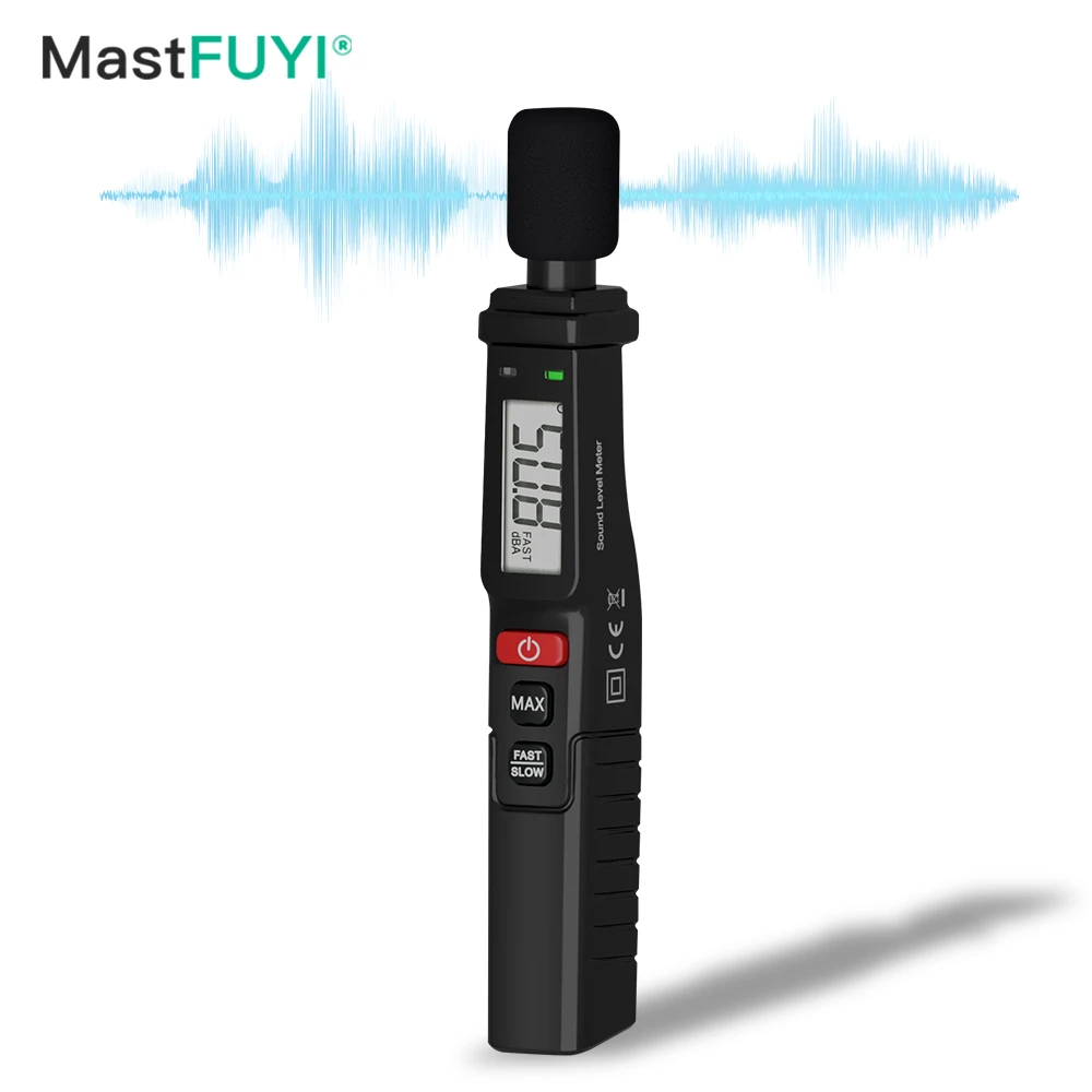 Digital Sound Level Meter Professional Sound Decibel Monitoring Tester 30-130dBA Noisemeter