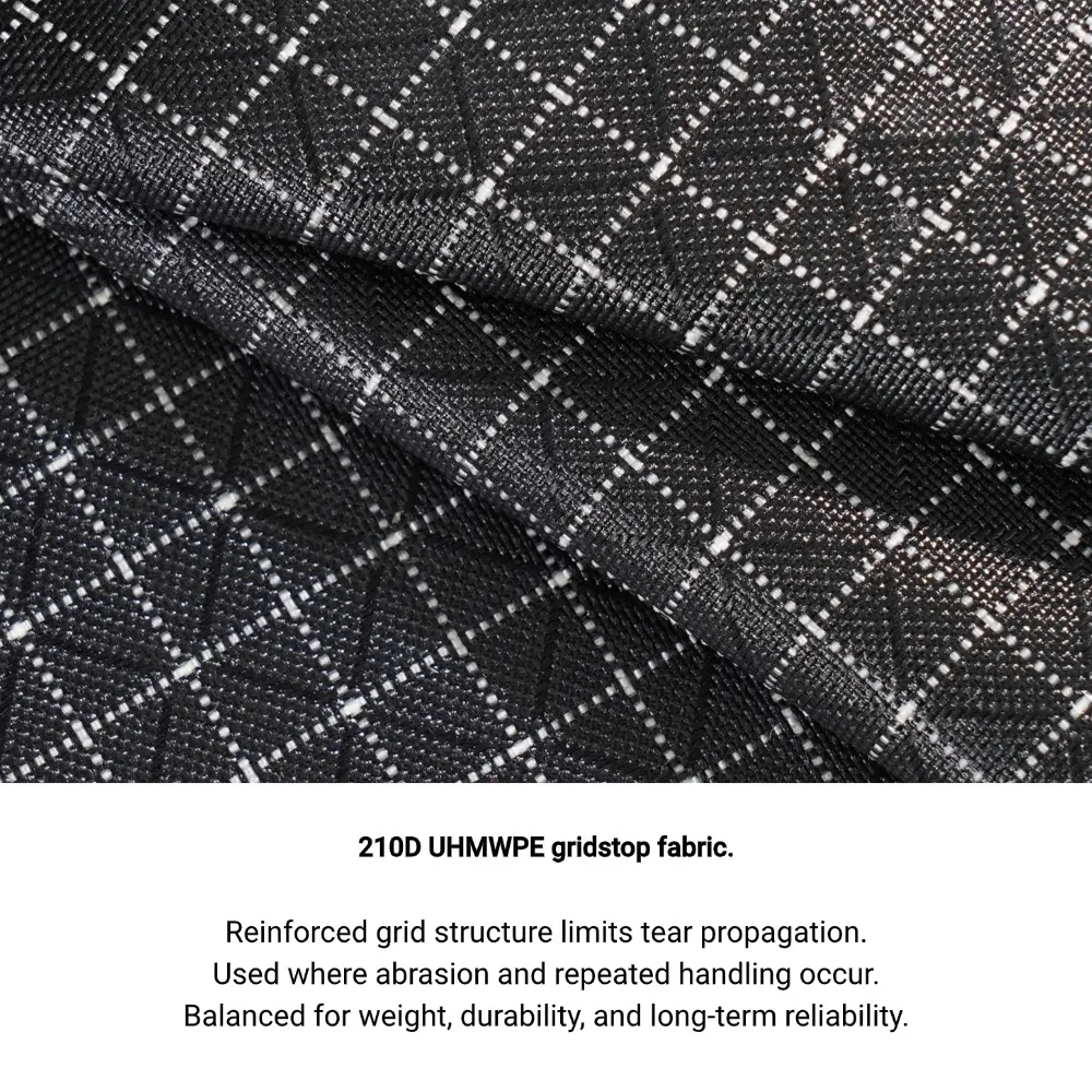 [HODR GEAR] 디티백 셀프 스탠딩 초경량 210D 그립스탑 UHMWPE 수납 파우치 여행용 오거나이저 (구급상자, 여권, 지갑용)