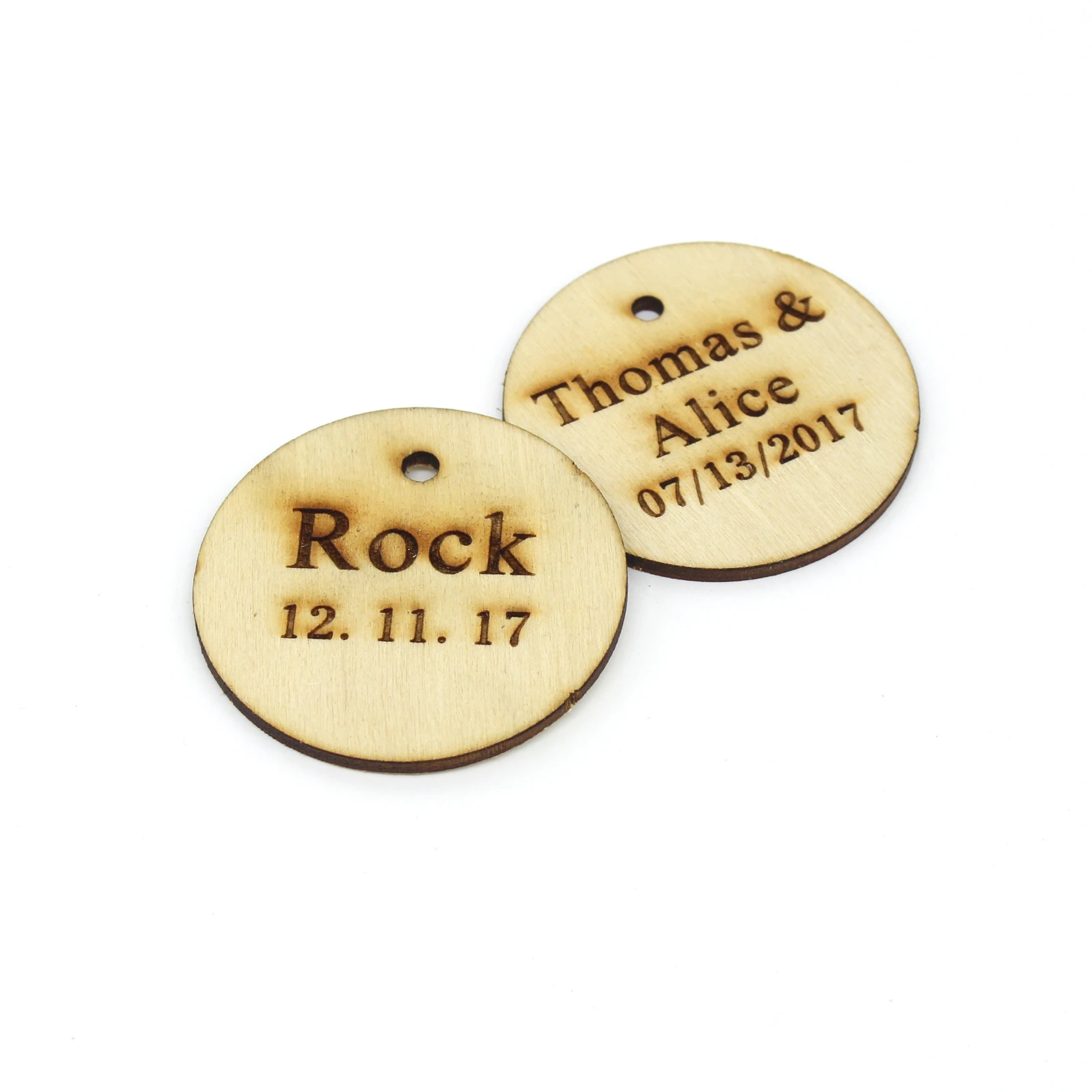 30/50/100Pcs אישית שם טבילת אקריליק זהב/כסף תג עגול מסיבת חתונה ואירוסין שולחן קישוטי מותאם אישית מתנות