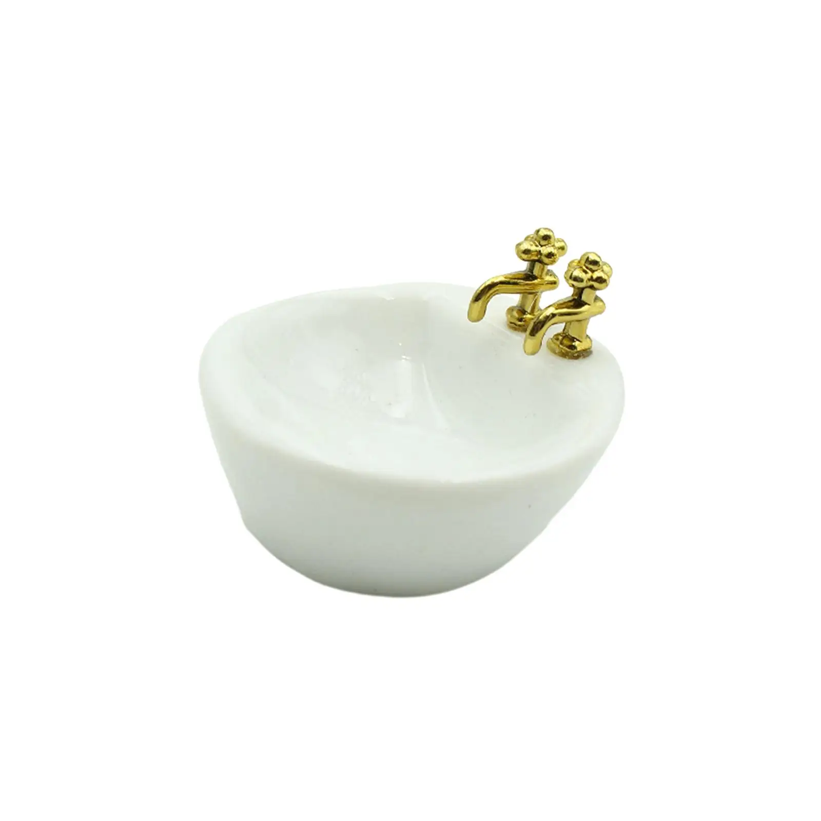 1:12 Scale Miniature Washbasin Pretend Toy Mini Ceramic Washbasin Mini Basin Sink for Kids Gifts Dollhouse Decor Accessory 1:12 Scale Miniature Washbasin Pretend Toy Mini Ceramic Washbasin Mini Basin Sink for Kids Gifts Dollhouse Decor Accessory