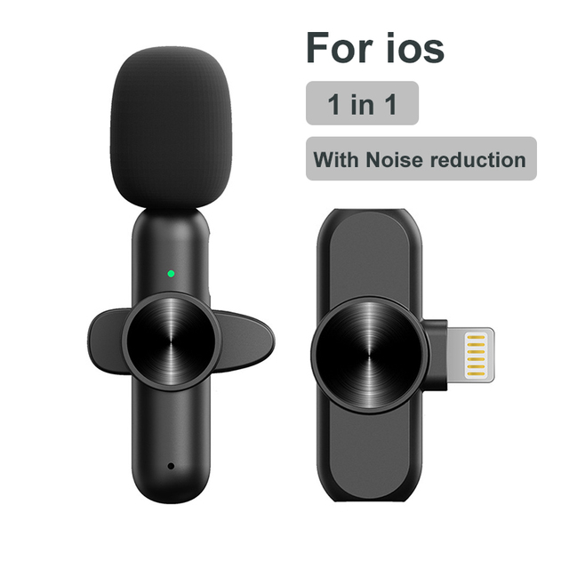 Lavalier Microphone For iPhone IOS Android Type C Smartphone youtube Vlog Audio Video Recording Mini Lapel Mic Portable
