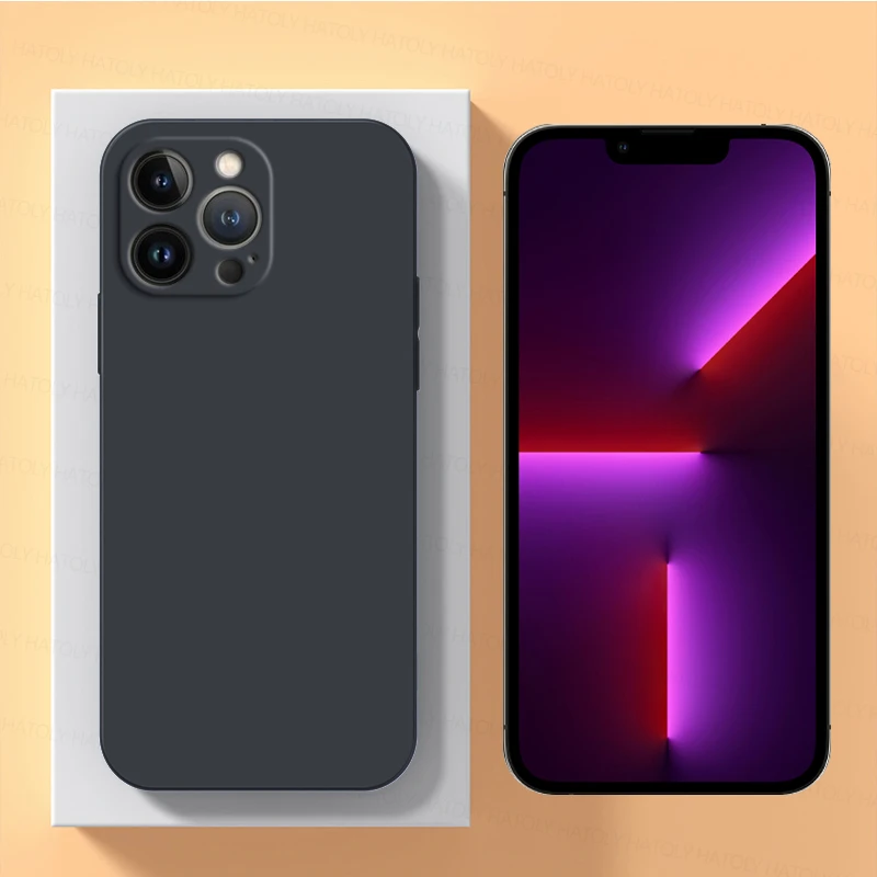 Per Iphone 14 Pro Max Custodia Iphone 12 13 14 Pro Max Cover Cover Posteriore Antiurto In Silicone Liquido Tpu Per Iphone 14 Pro Max